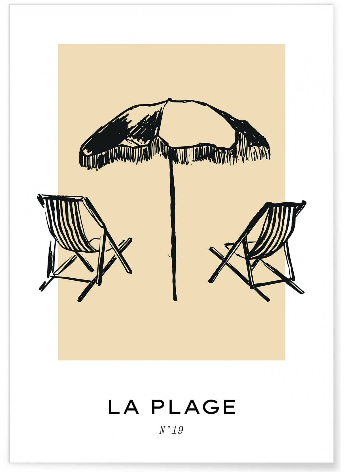 Affiche La plage