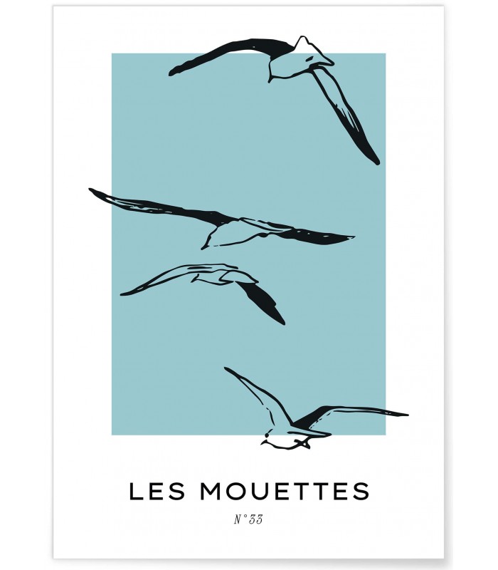 Affiche Les mouettes