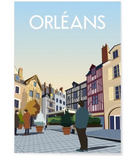 Affiche ville Orléans 3