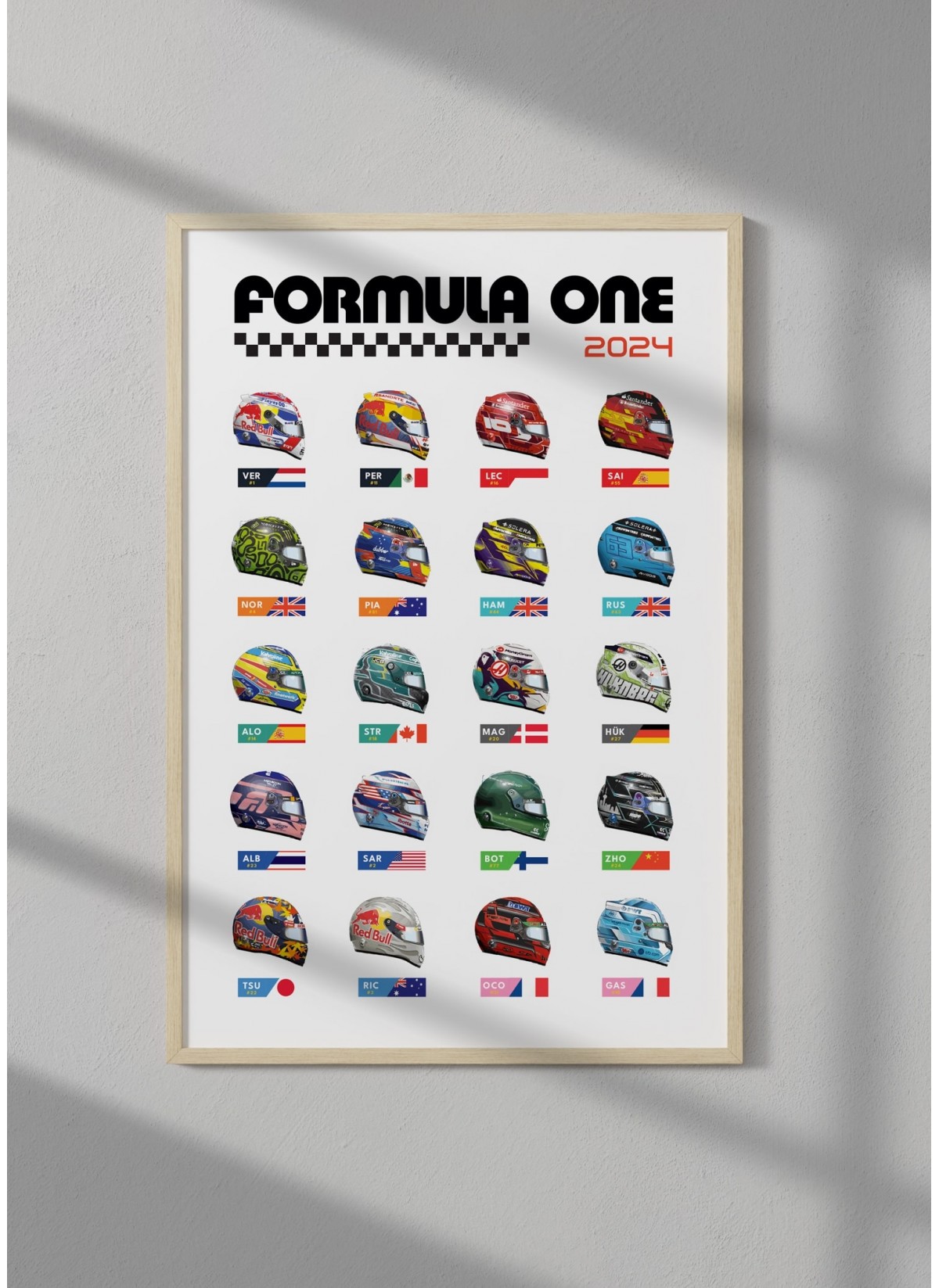 Affiche Championnat Formule 1 2024