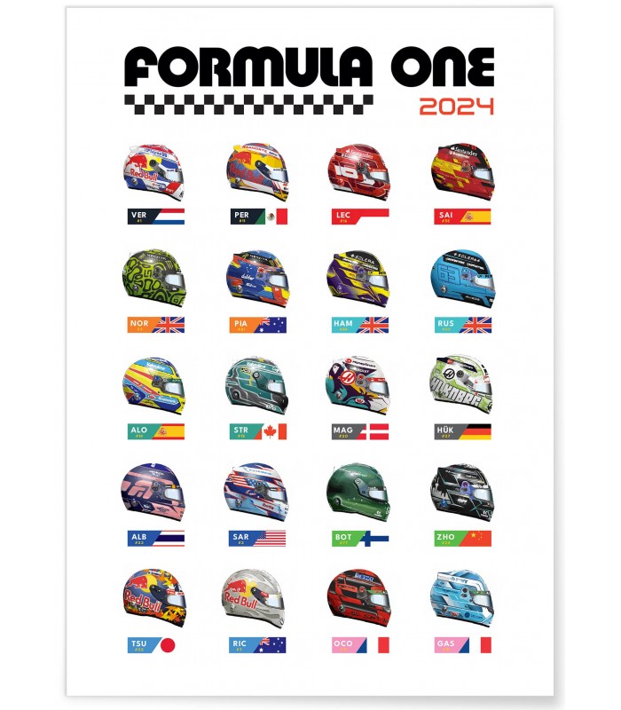 Affiche Championnat Formule 1 2024