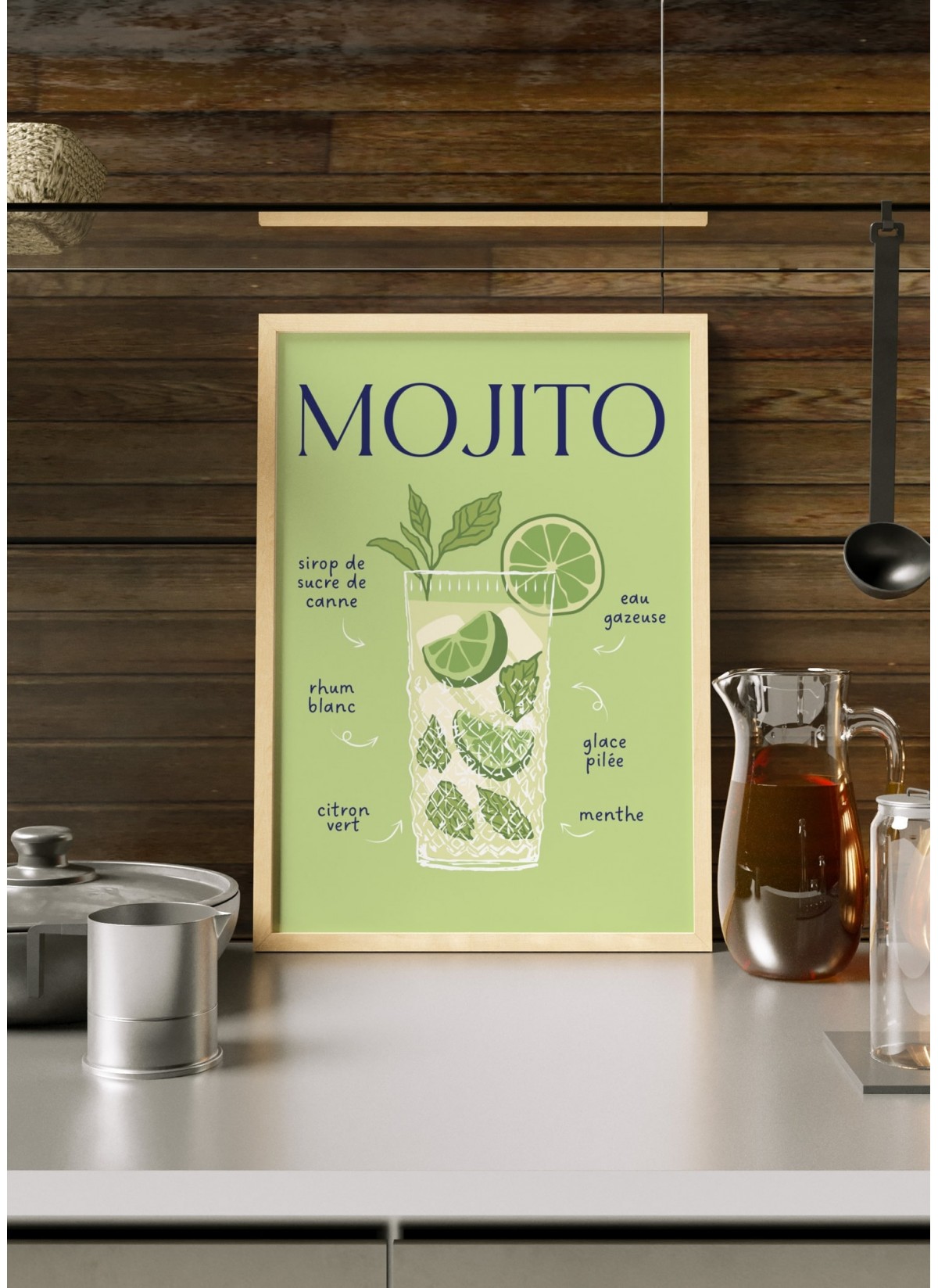 Affiche Cocktail Mojito 2