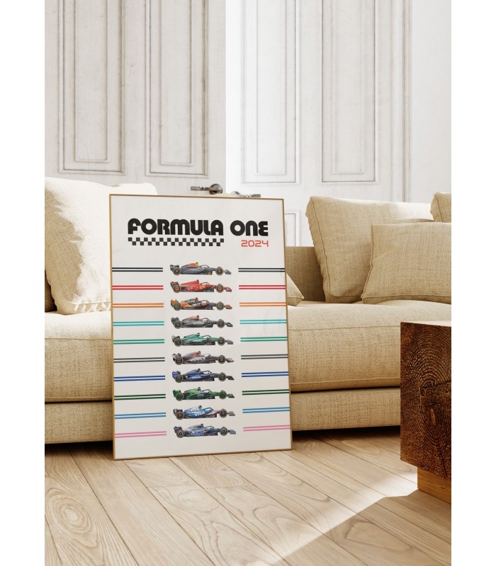 Affiche Ecuries Formule 1 2024