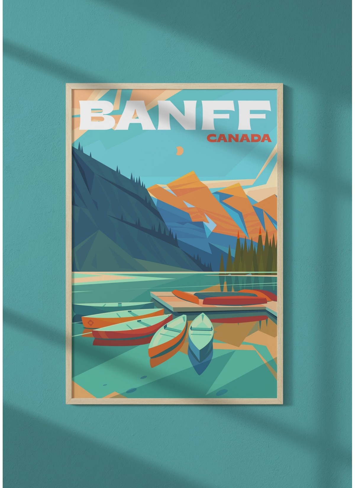Affiche ville Banff