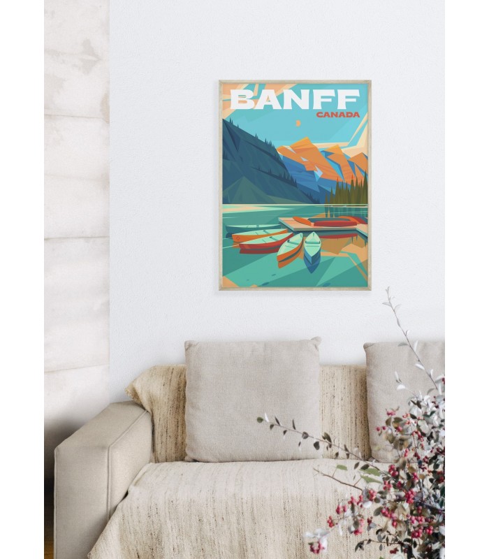 Affiche ville Banff