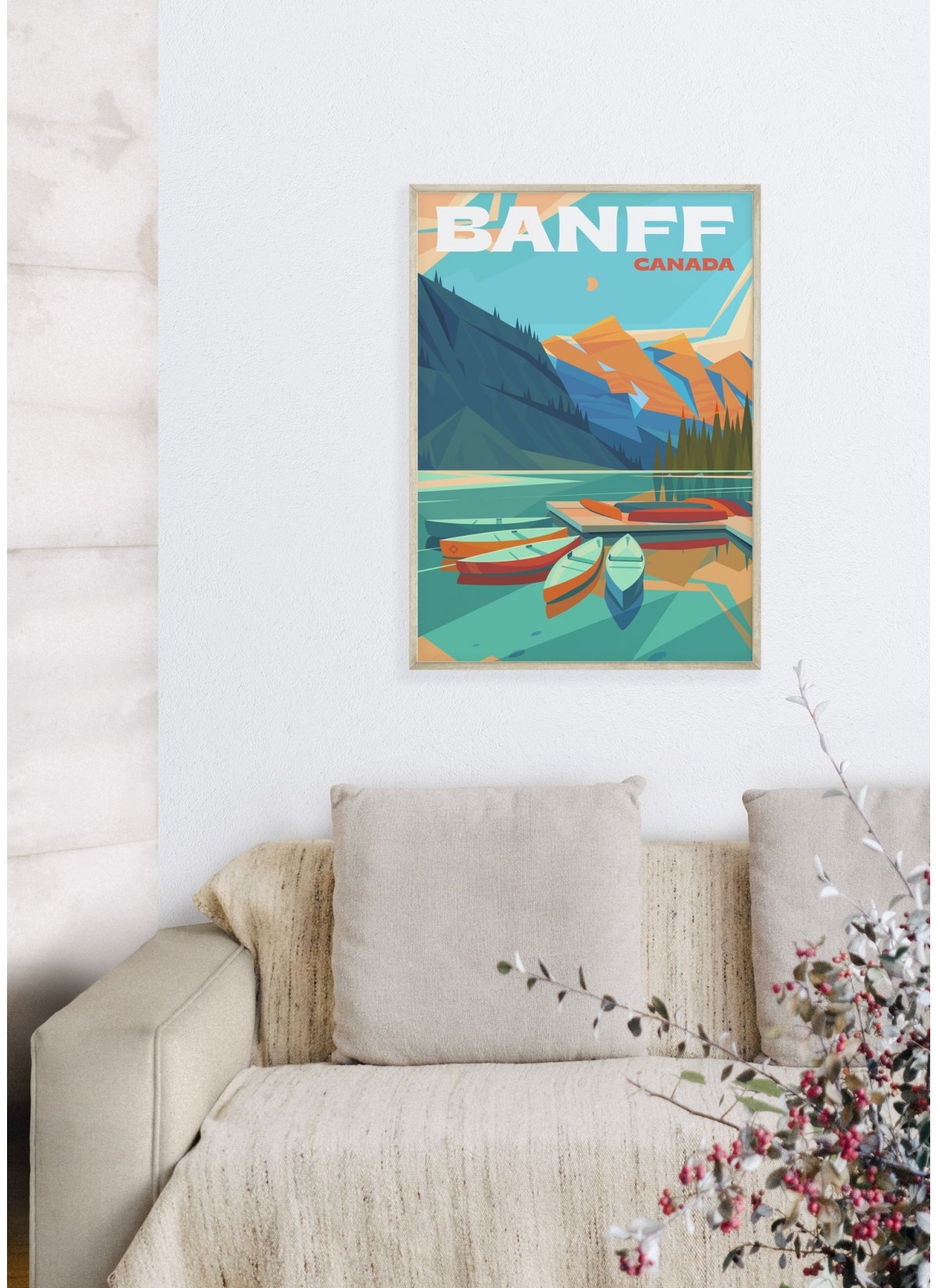 Affiche ville Banff