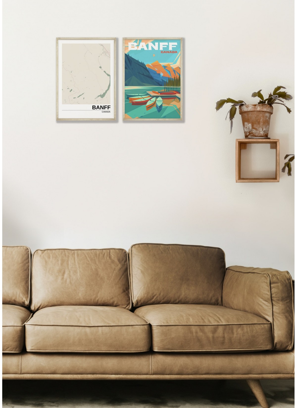 Affiche ville Banff