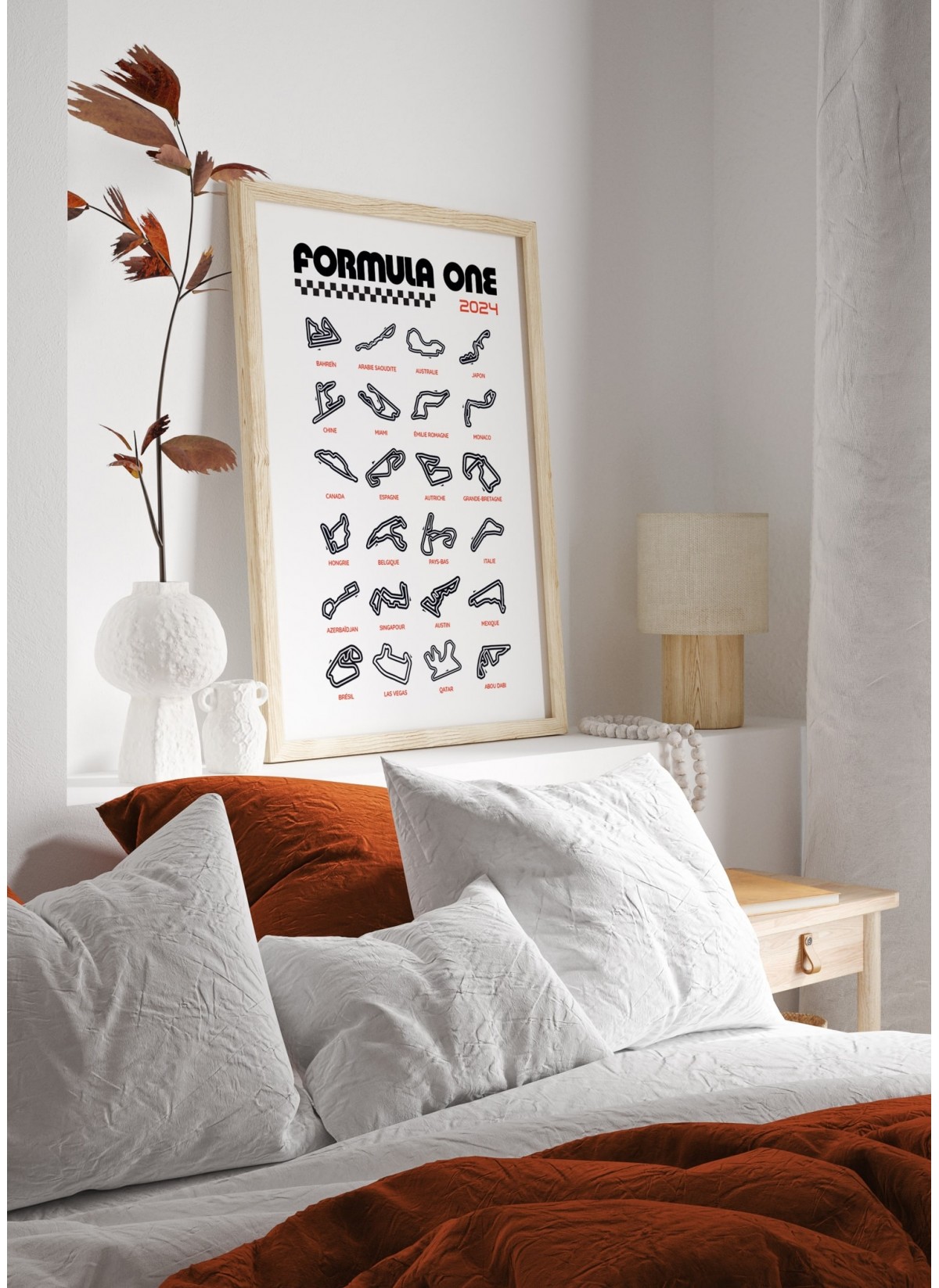 Affiche Circuits Formule 1 2024