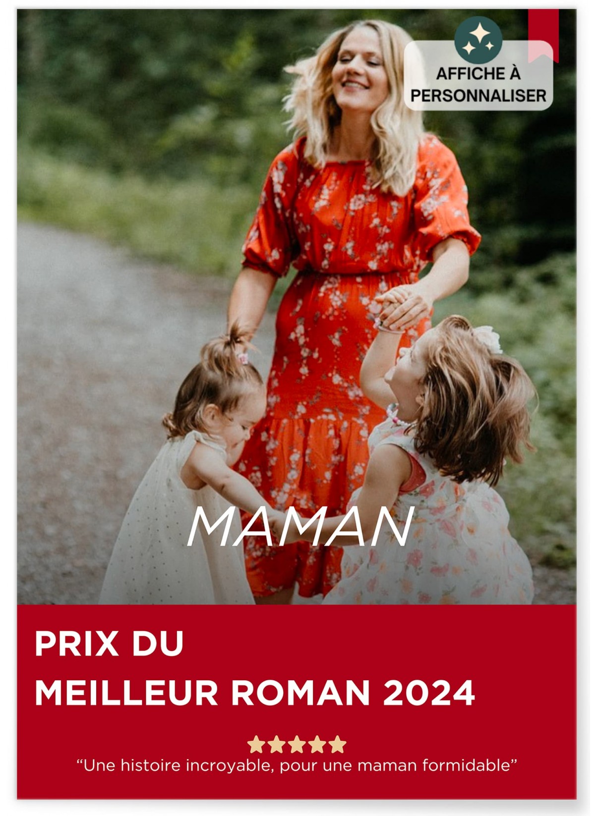 Affiche Couverture Roman personnalisable | L’AFFICHERIE