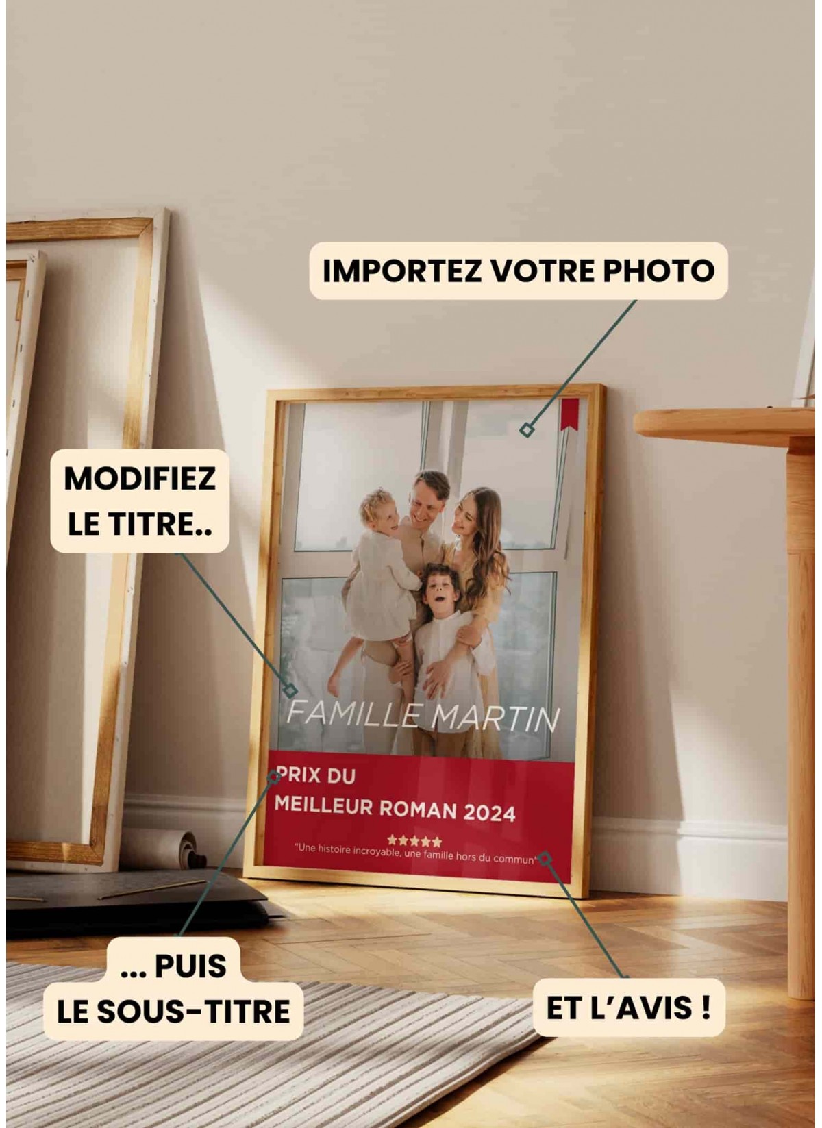 Affiche Couverture Roman personnalisable | L’AFFICHERIE