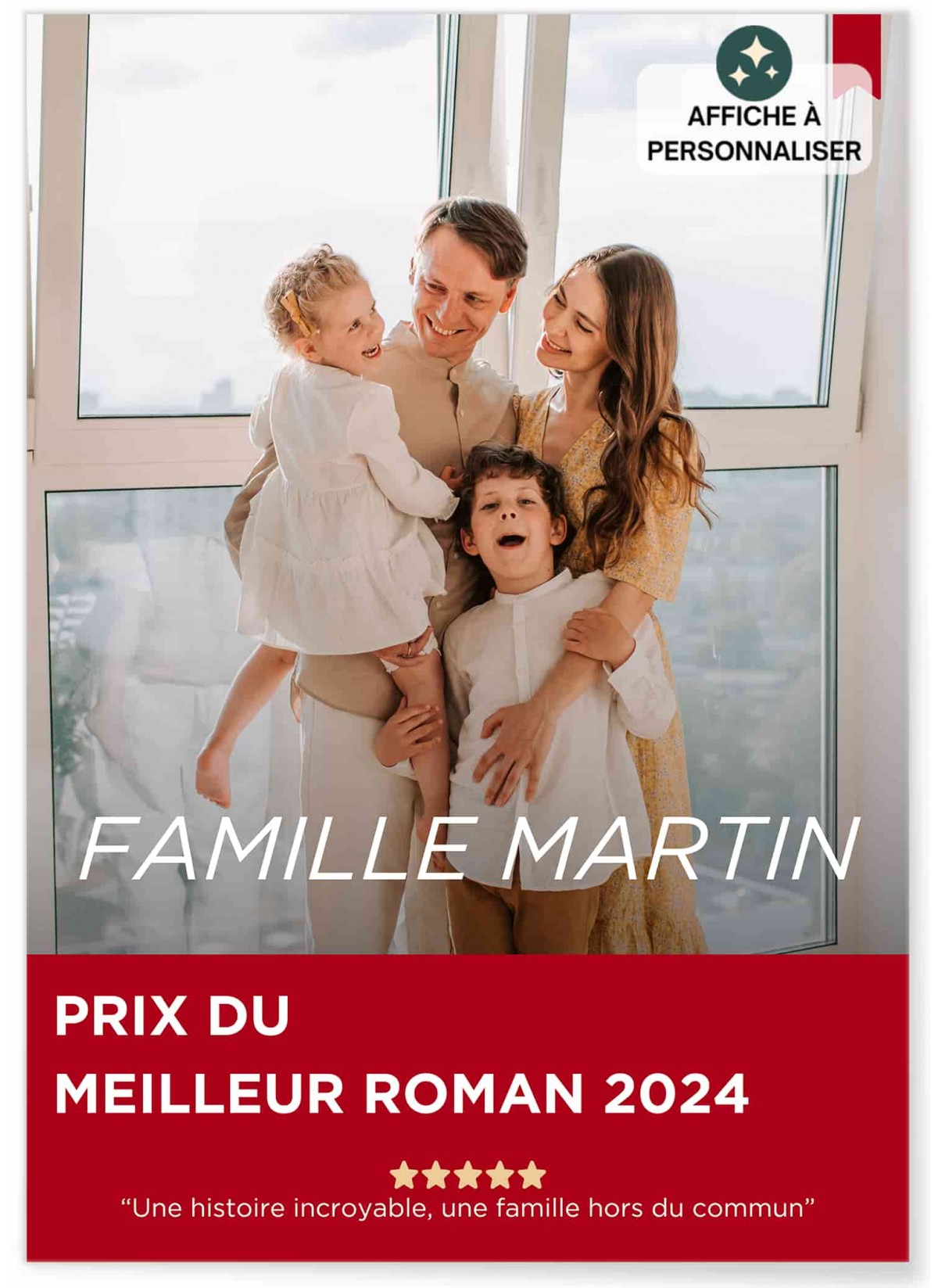 Affiche Couverture Roman personnalisable | L’AFFICHERIE