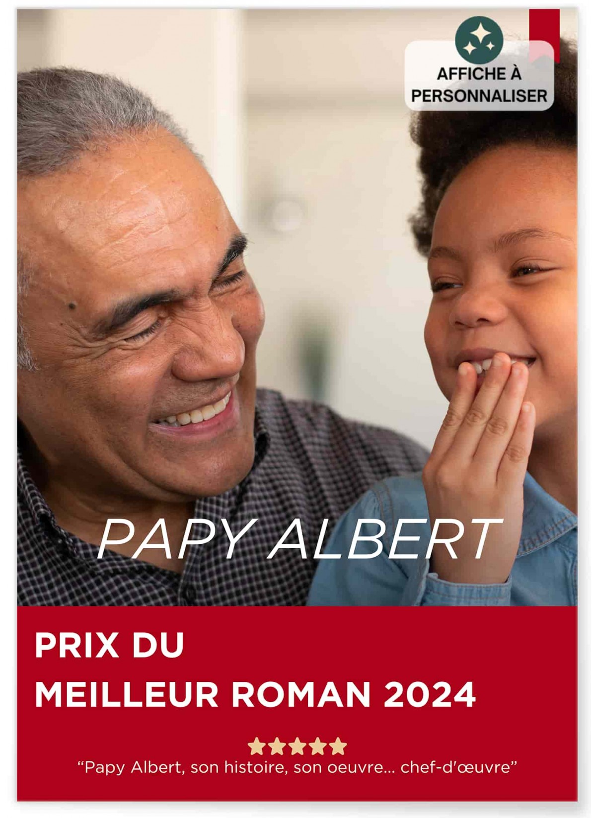 Affiche Couverture Roman personnalisable | L’AFFICHERIE