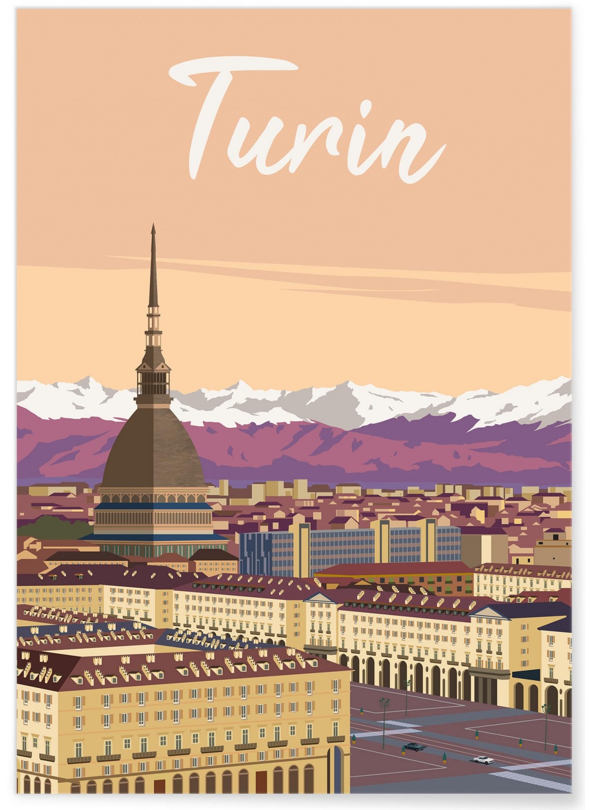 Affiche ville Turin