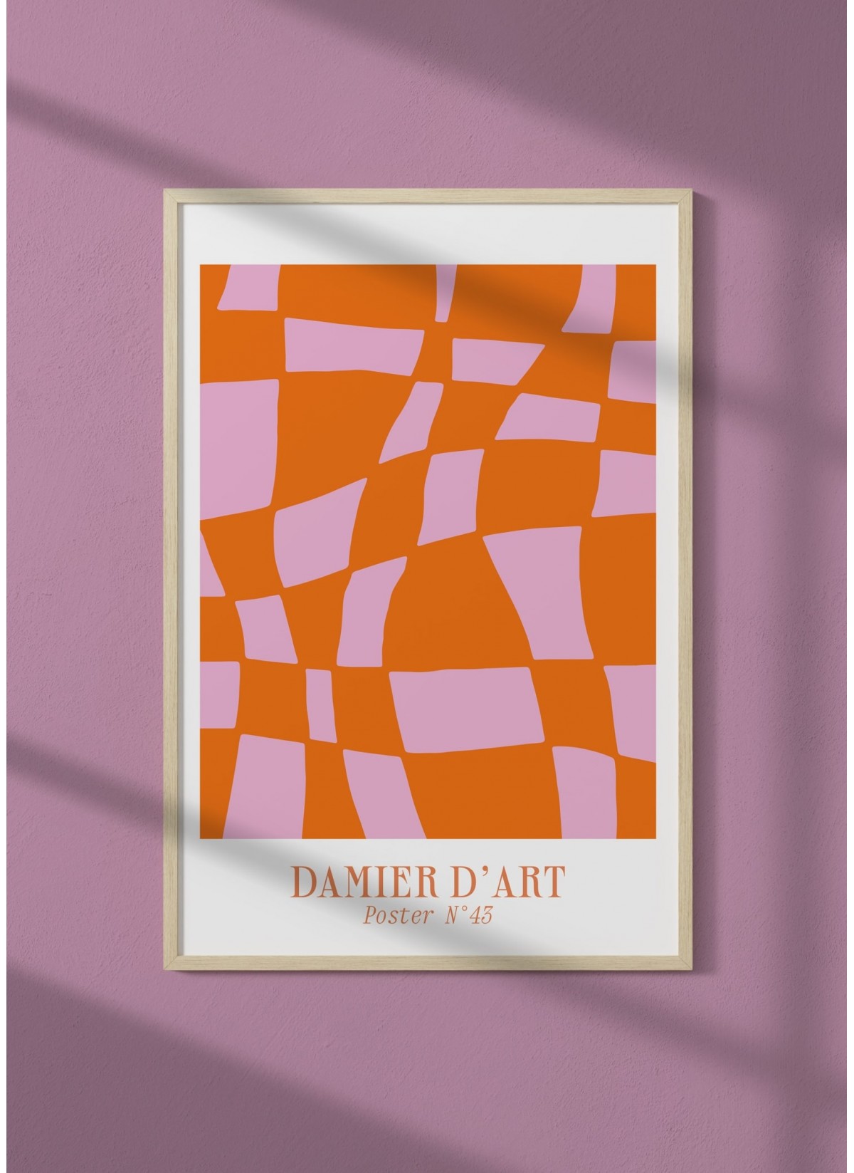 Affiche Damier d'art, idée déco originale | L’Afficherie