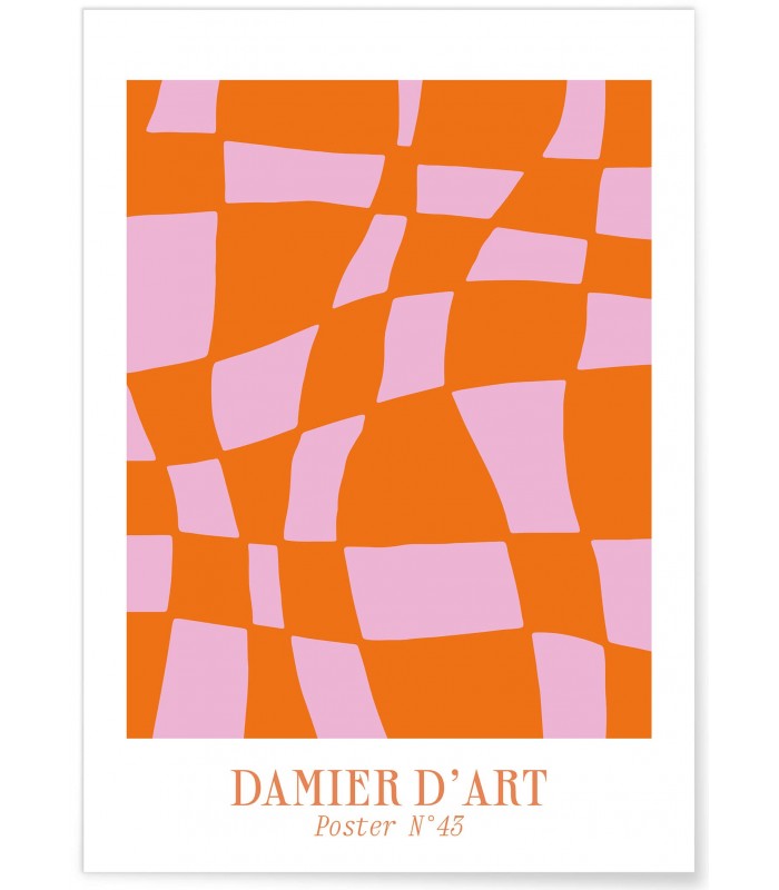 Affiche Damier d'art