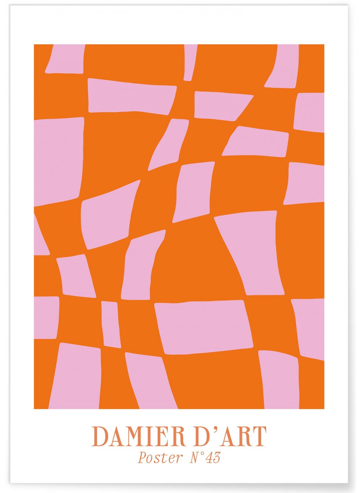 Affiche Damier d'art