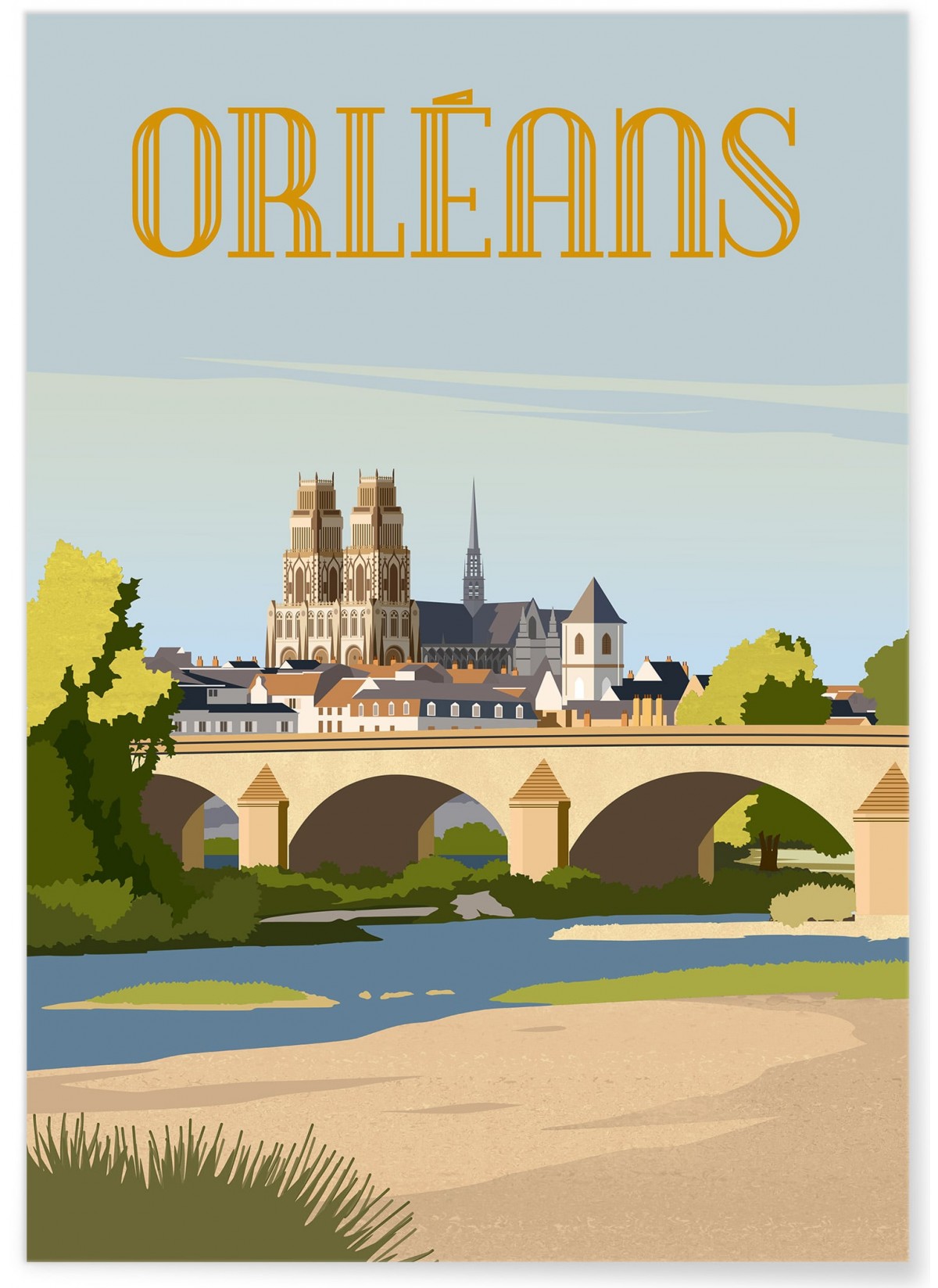 Affiche ville Orléans 4