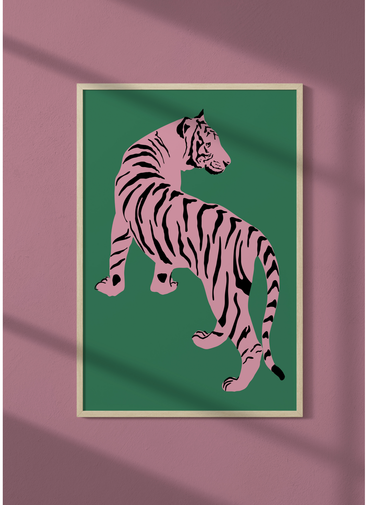 Affiche Le tigre rose