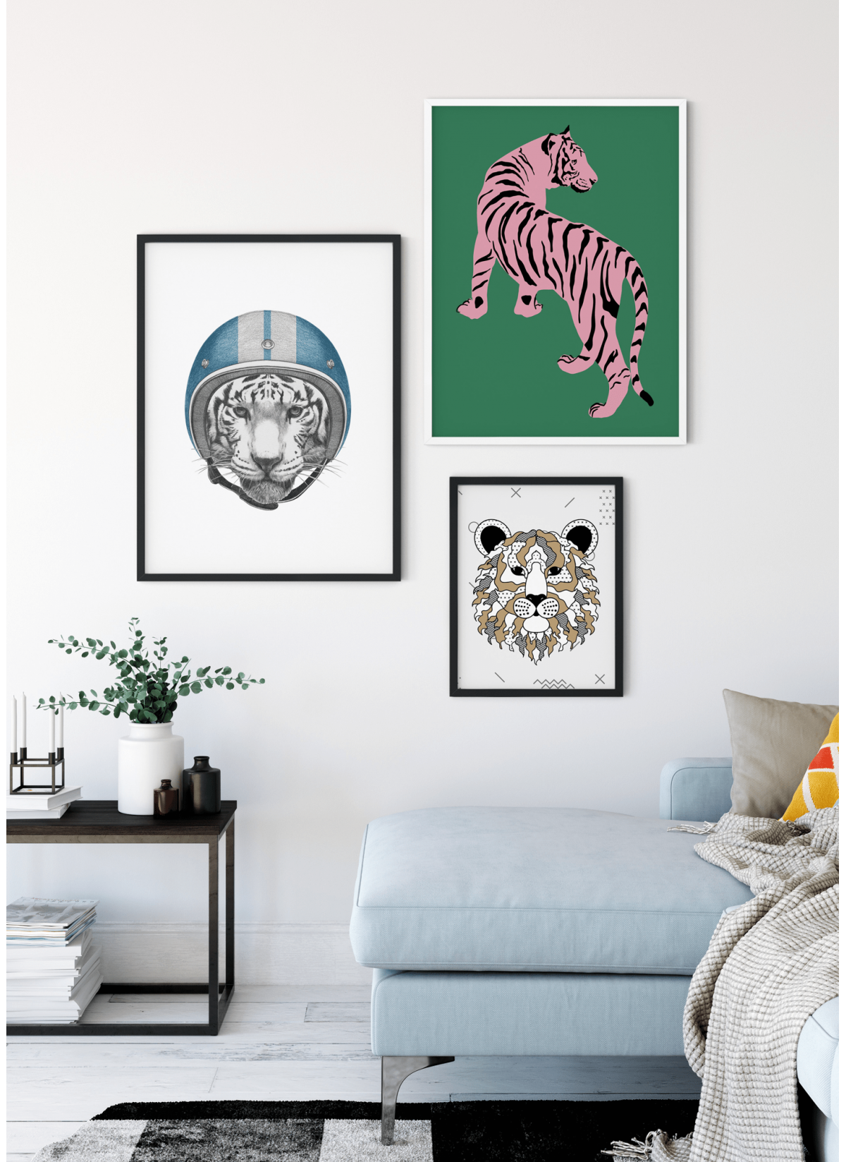 Affiche Le tigre rose