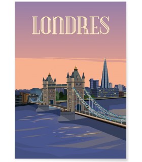 Affiche ville Londres 4