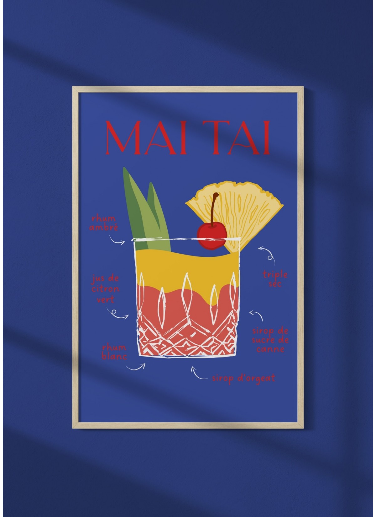 Affiche Cocktail Mai Tai 2