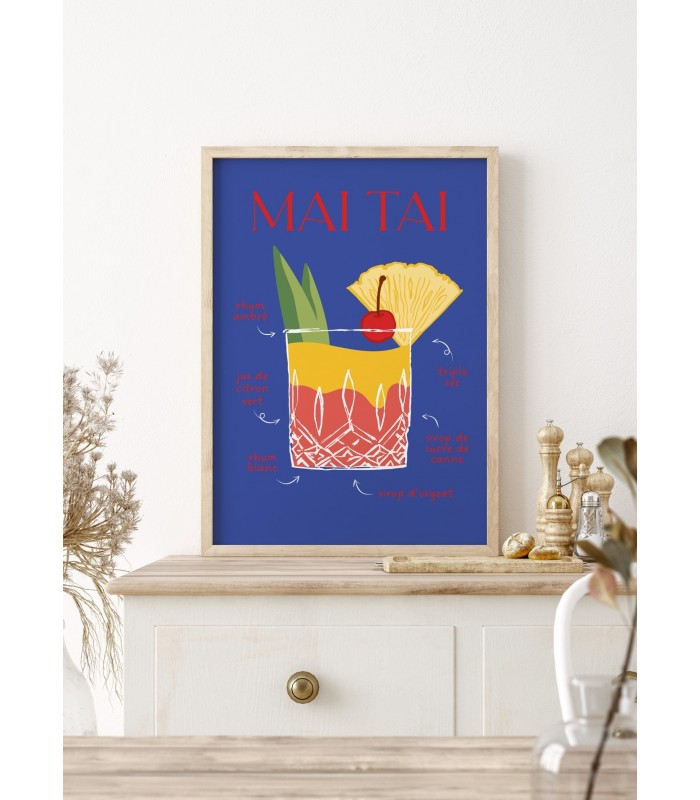 Affiche Cocktail Mai Tai 2