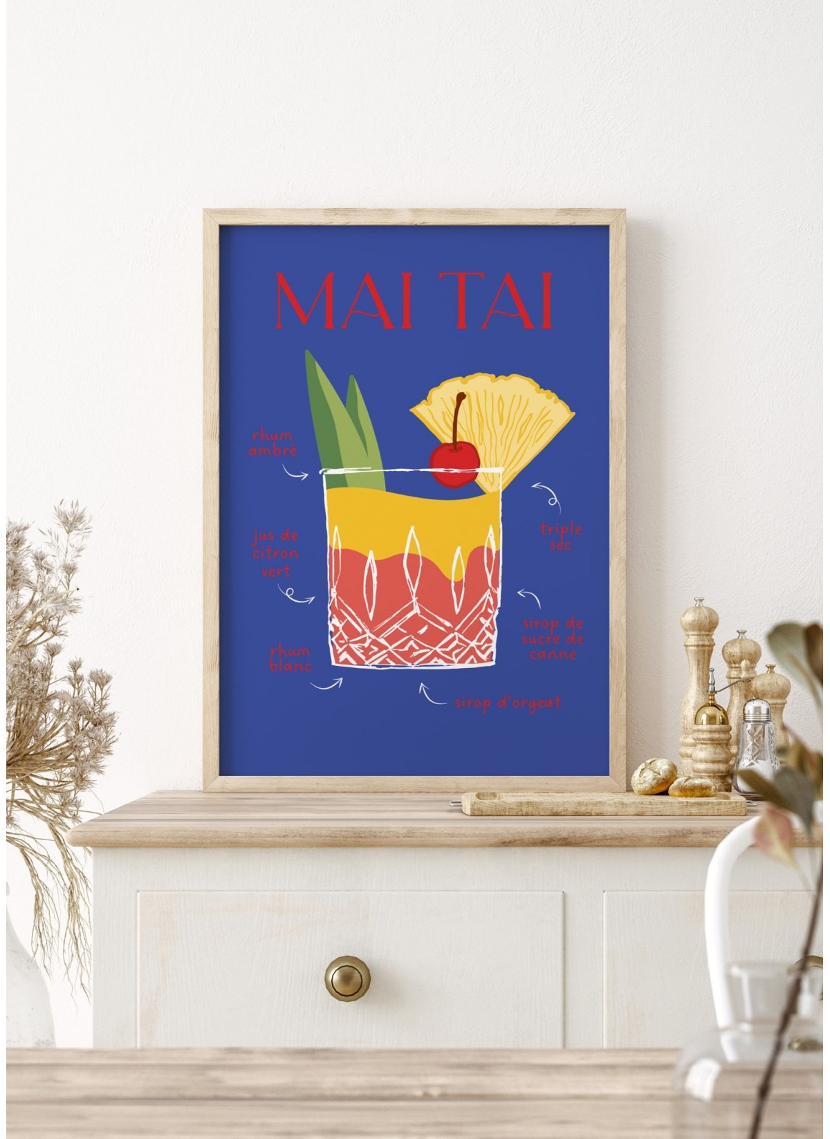 Affiche Cocktail Mai Tai 2