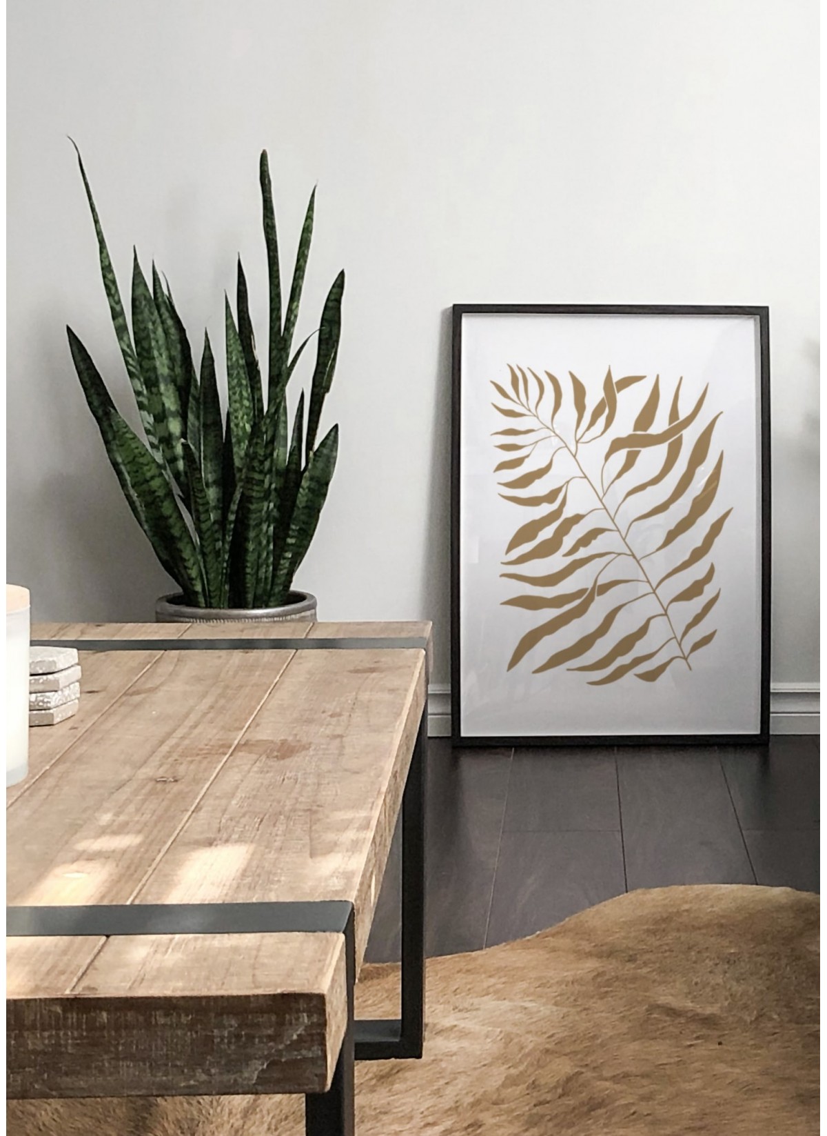 Affiche Abstract feuille 3