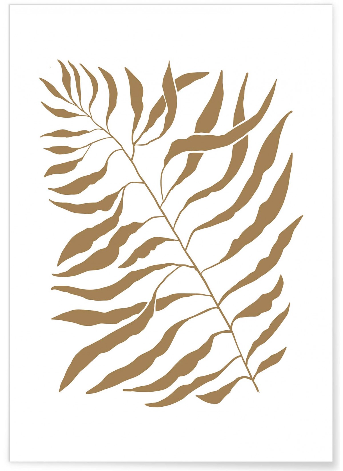 Affiche Abstract feuille 3