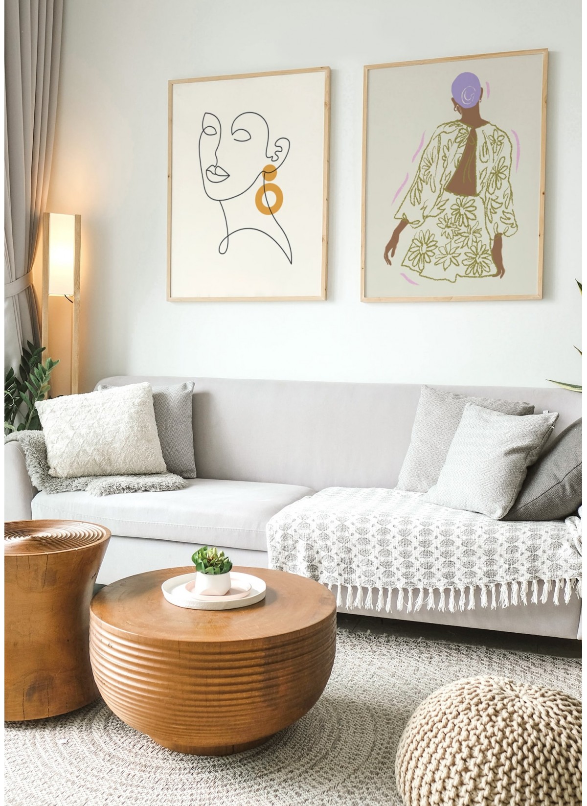 Affiche La femme à fleurs