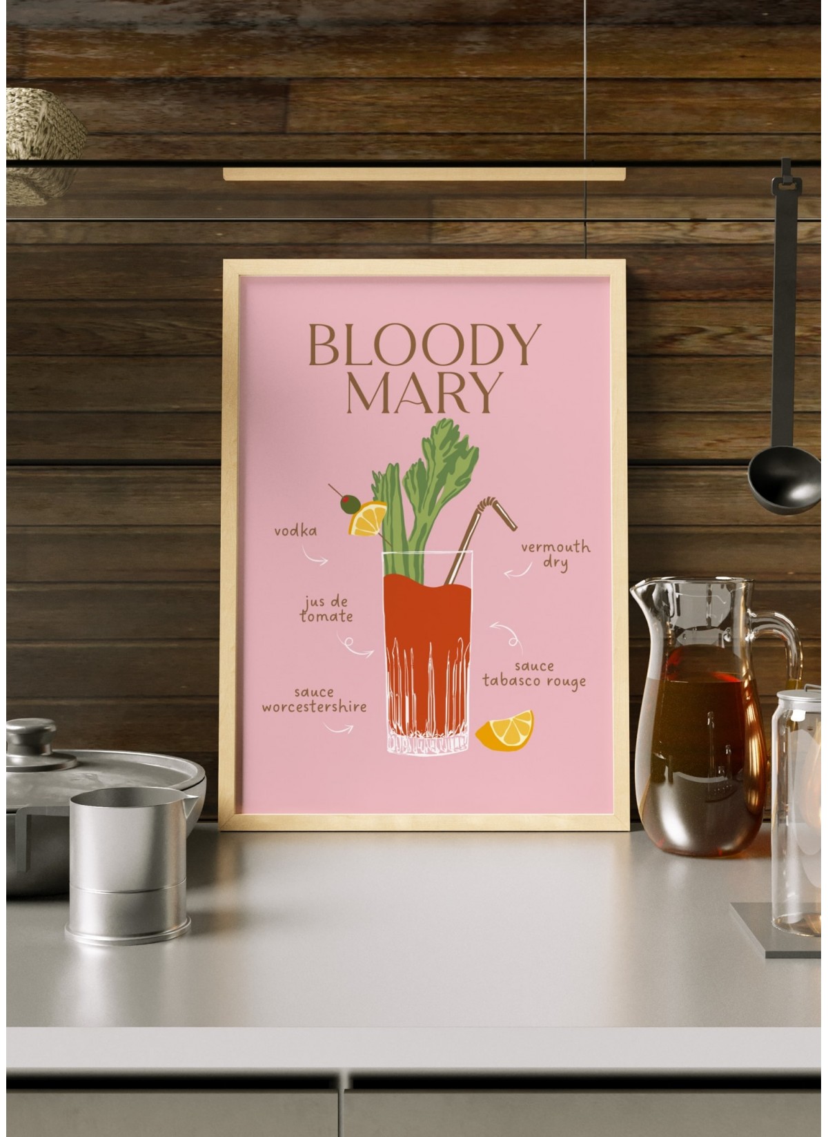 Affiche Cocktail Bloody Mary 2