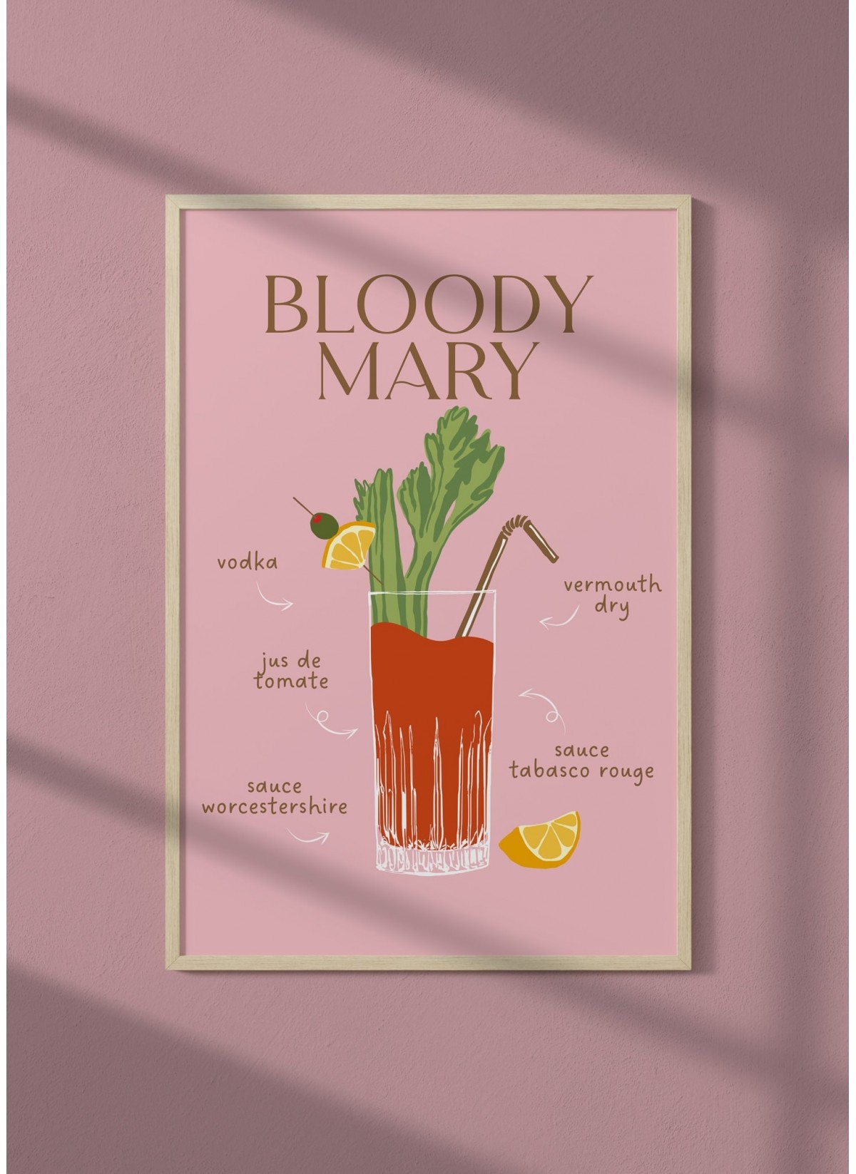 Affiche Cocktail Bloody Mary 2