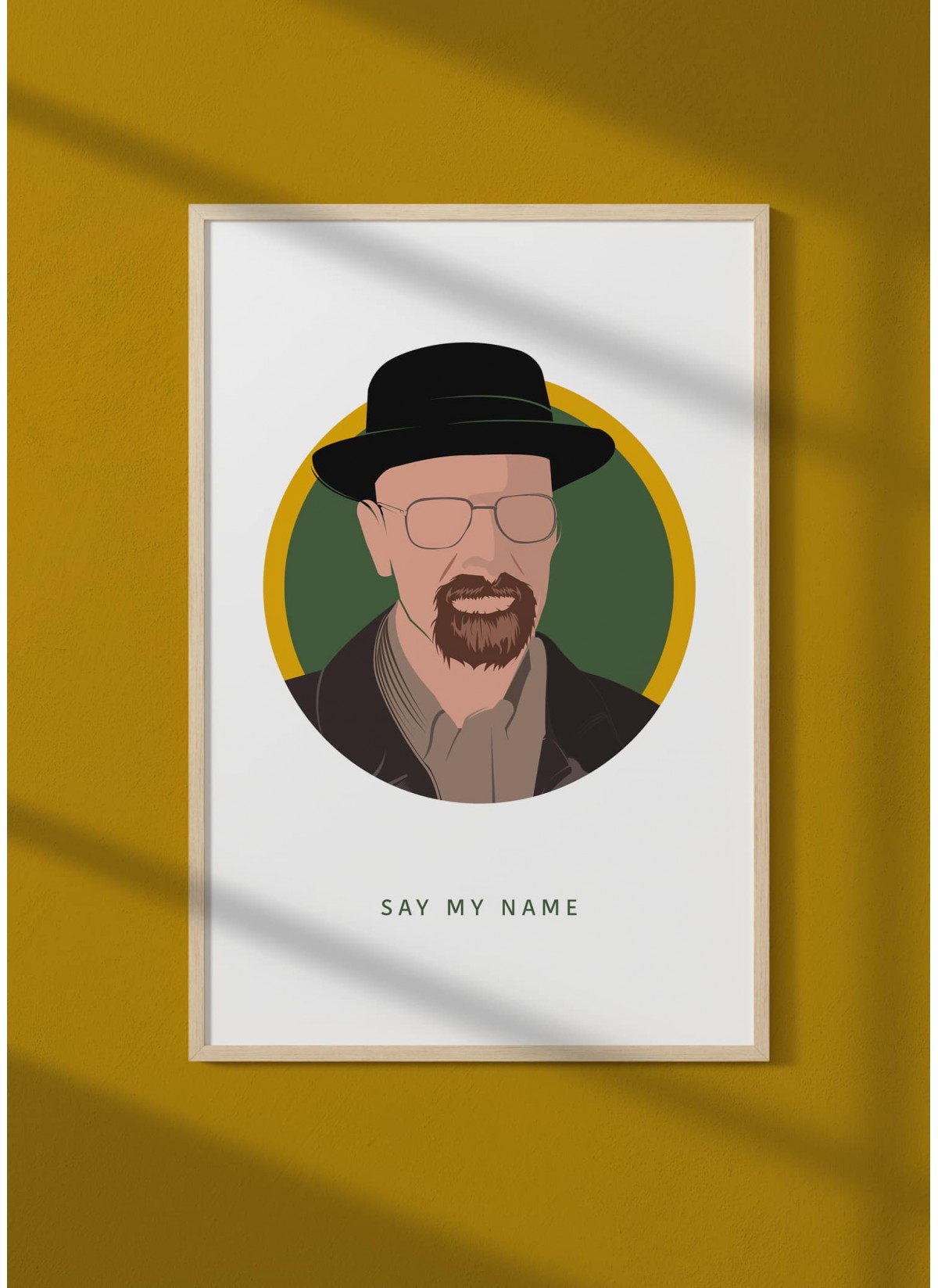 Affiche Walter White : "Say my name" pour chambre ou salon  |  L’Afficherie