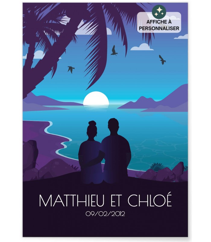 Affiche Couple personnalisable | L’AFFICHERIE