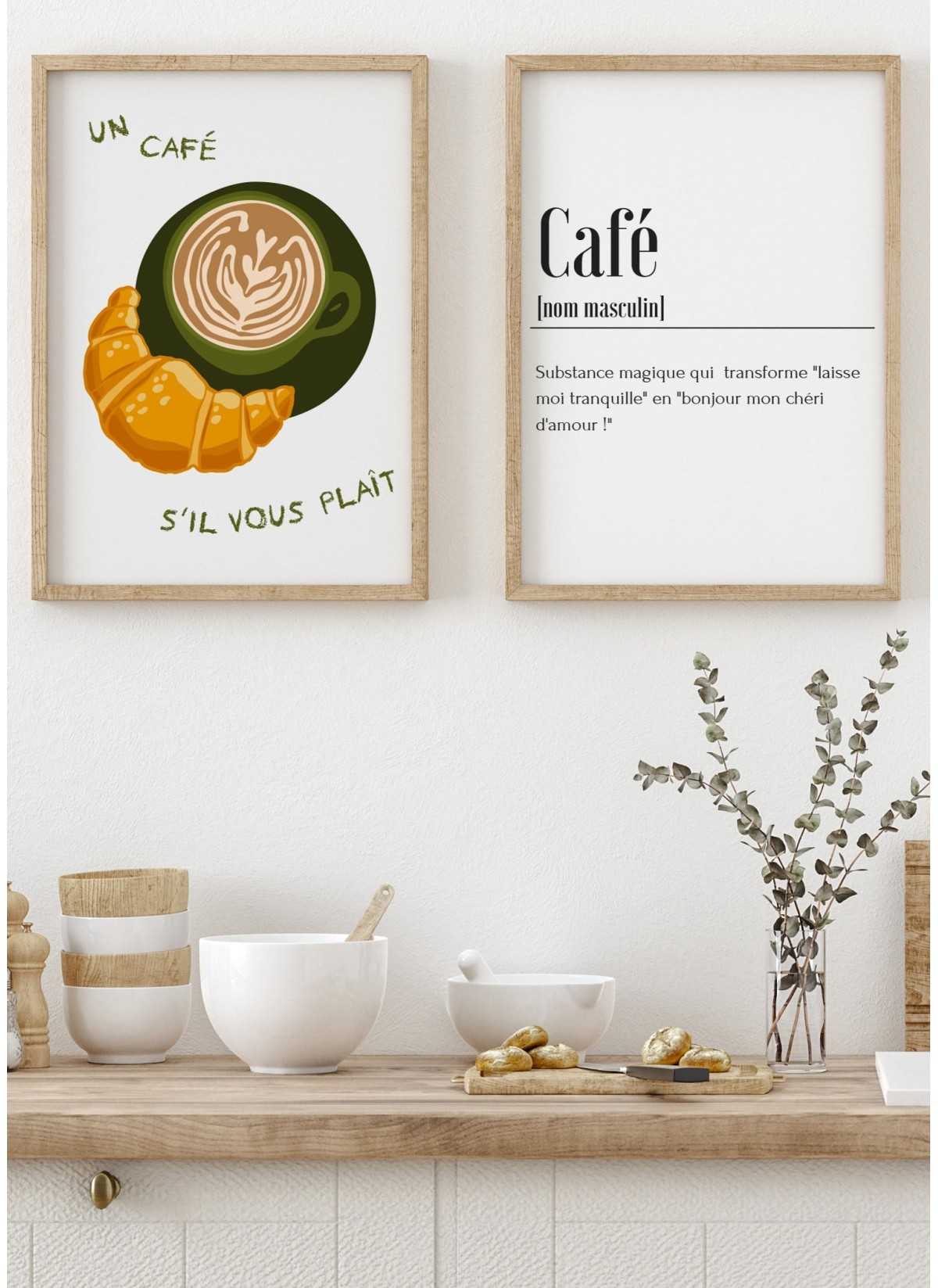 Affiche Un café svp