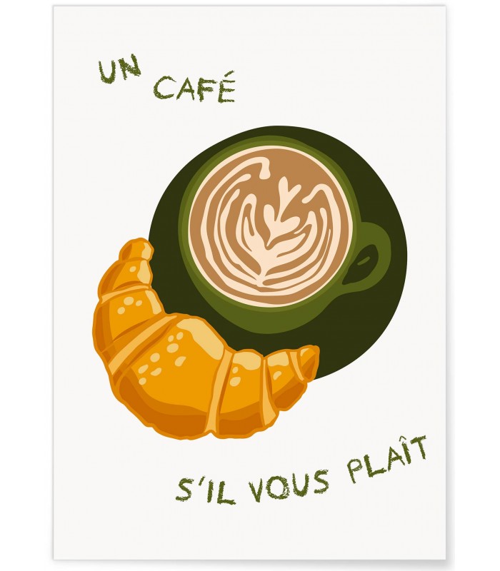 Affiche Un café svp