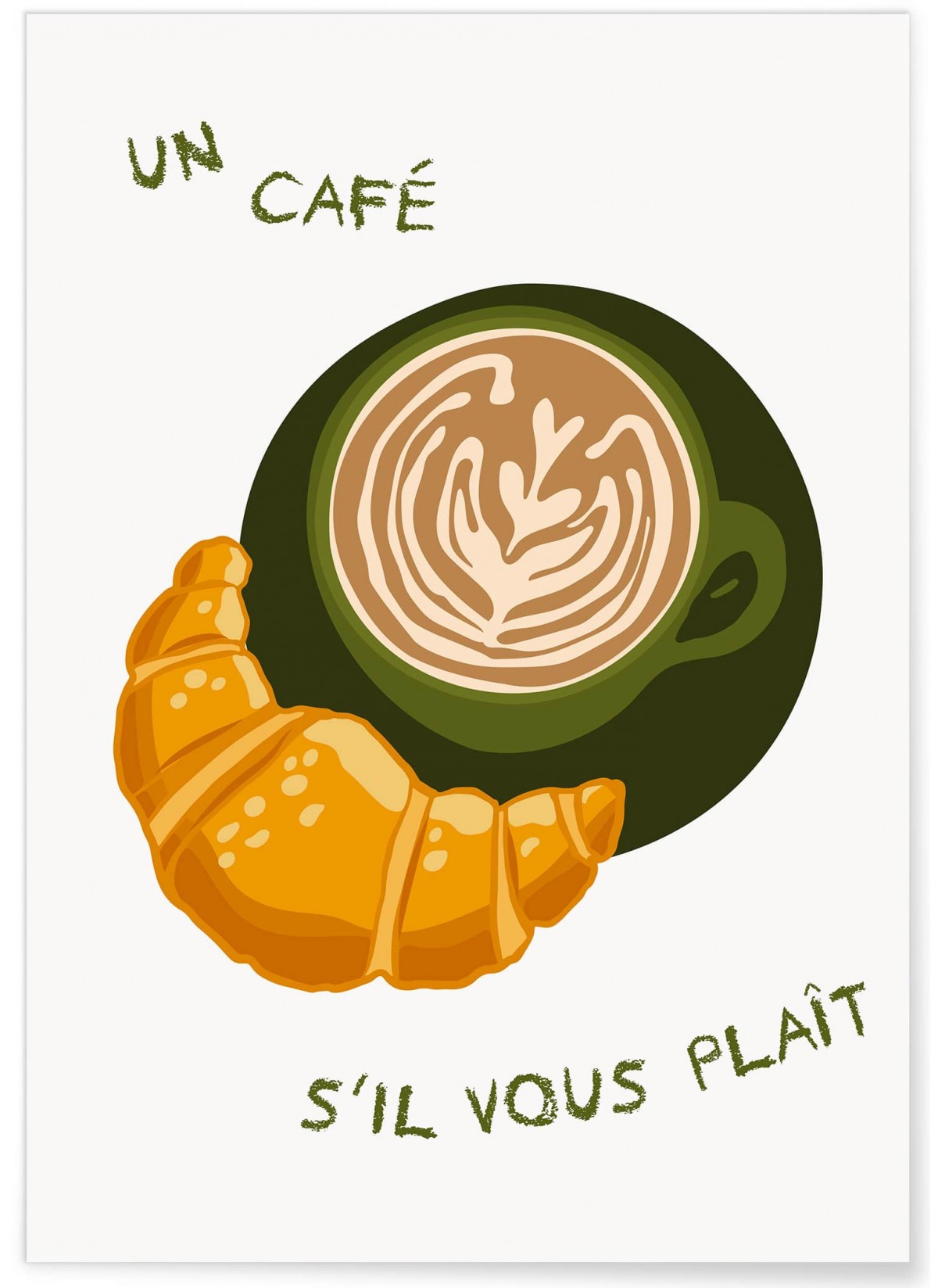 Affiche Un café svp