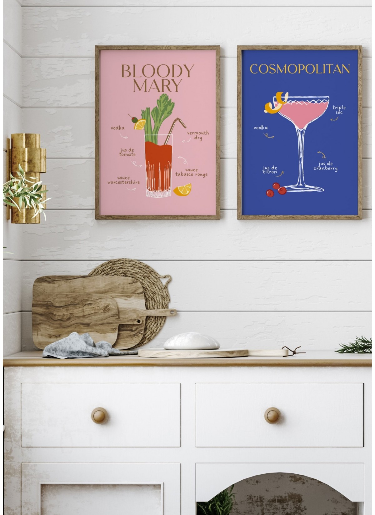 Affiche Cocktail Cosmopolitan 2 Idée Déco Originale Lafficherie 4568