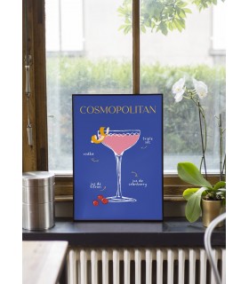 Affiche Cocktail Cosmopolitan 2