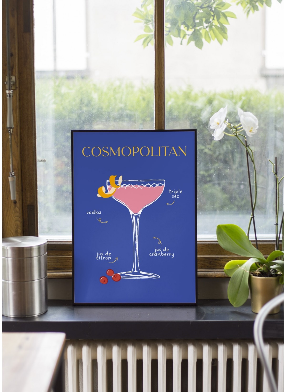 Affiche Cocktail Cosmopolitan 2