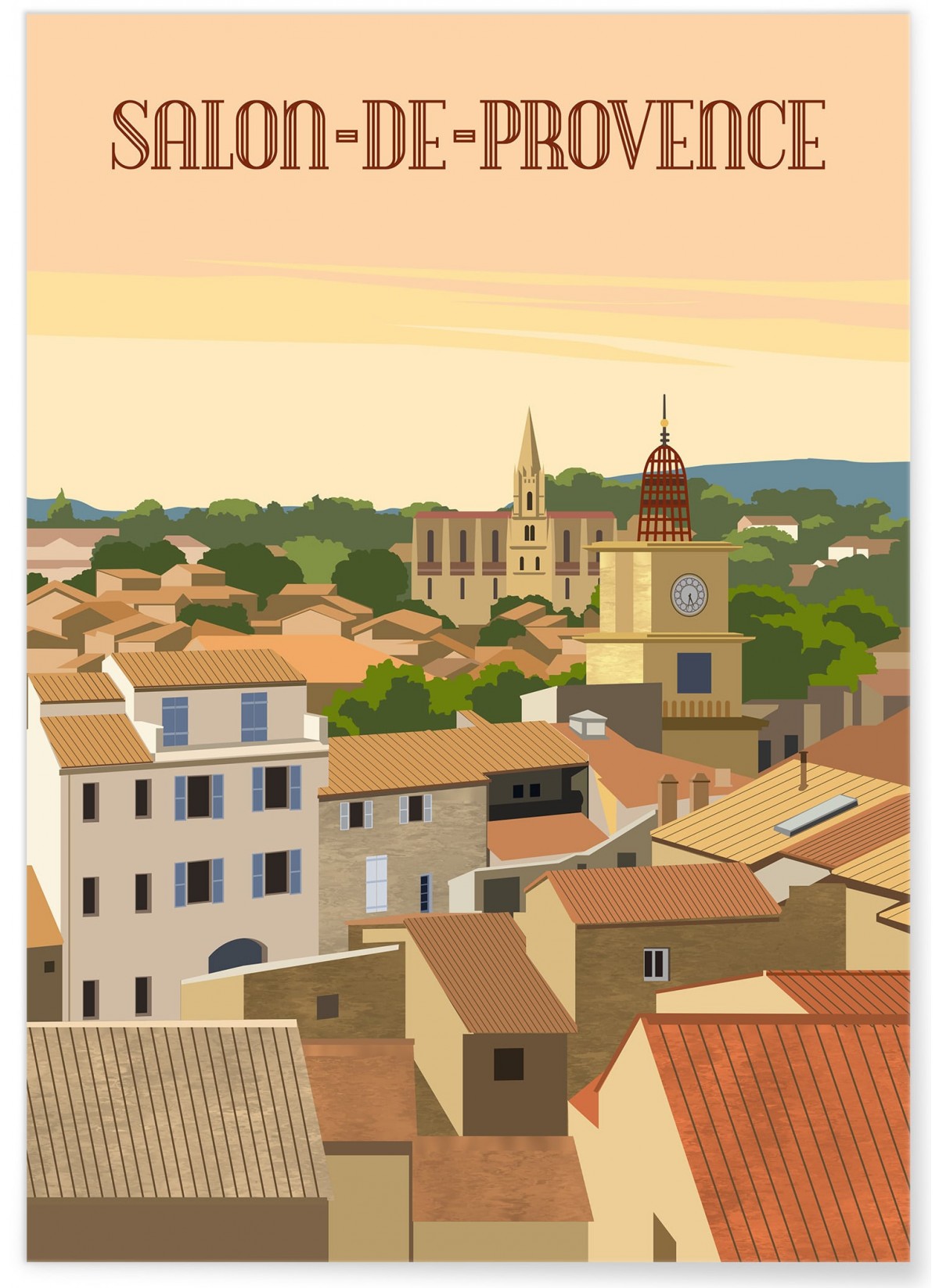 Affiche ville Salon-de-Provence