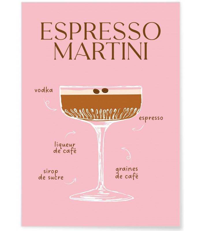 Affiche Cocktail Espresso Martini 2