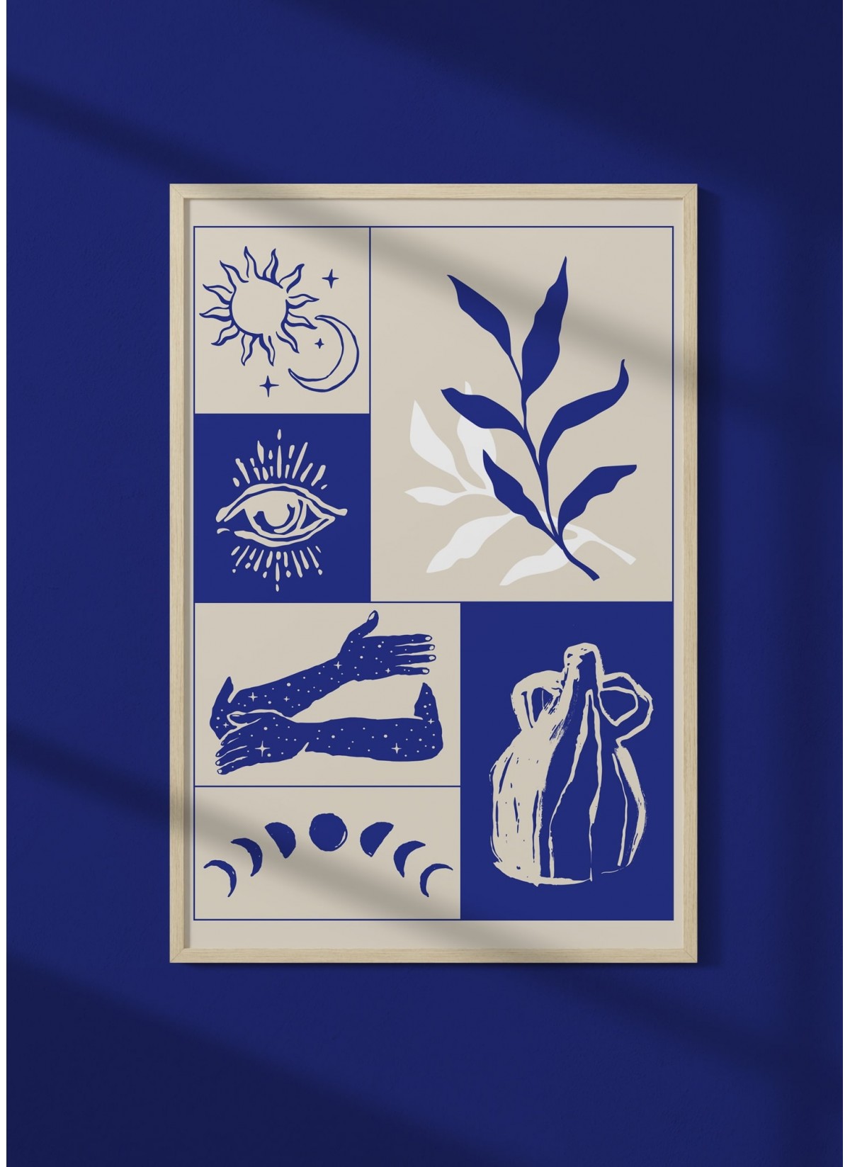 Affiche Composition Bleue