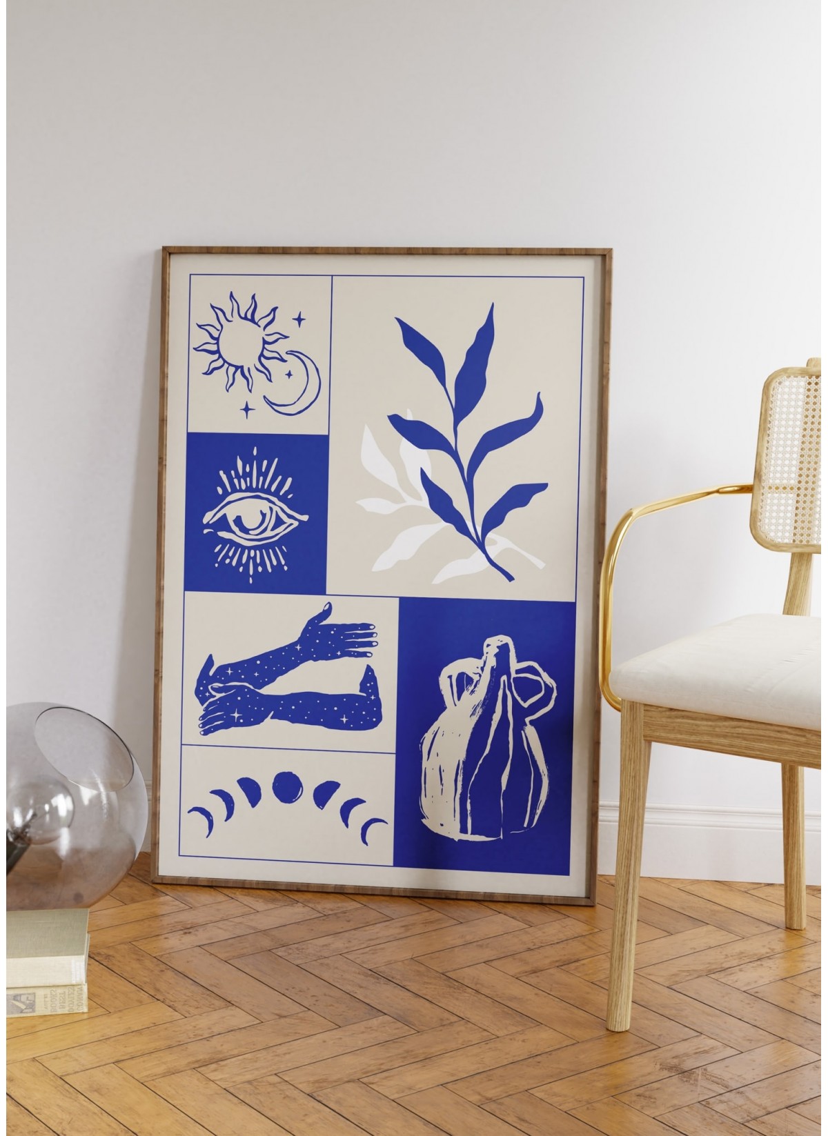 Affiche Composition Bleue
