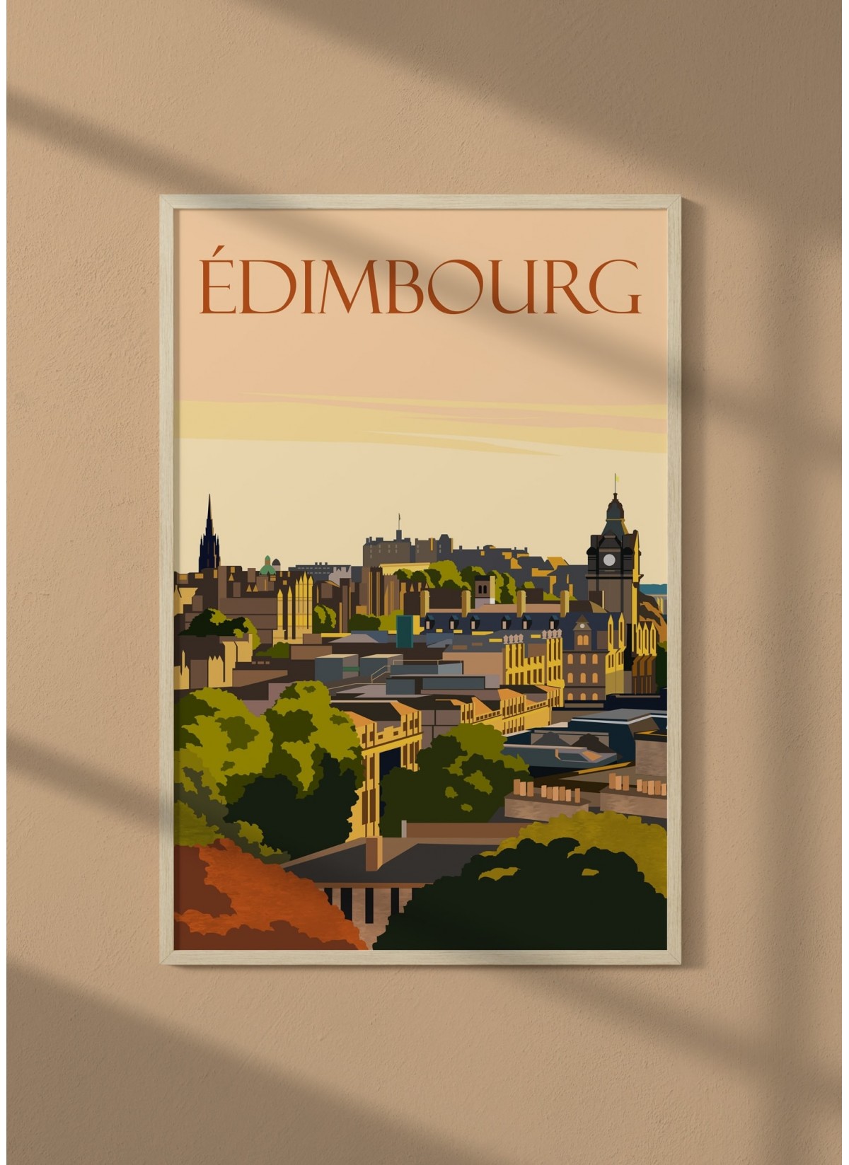 Affiche ville Édimbourg