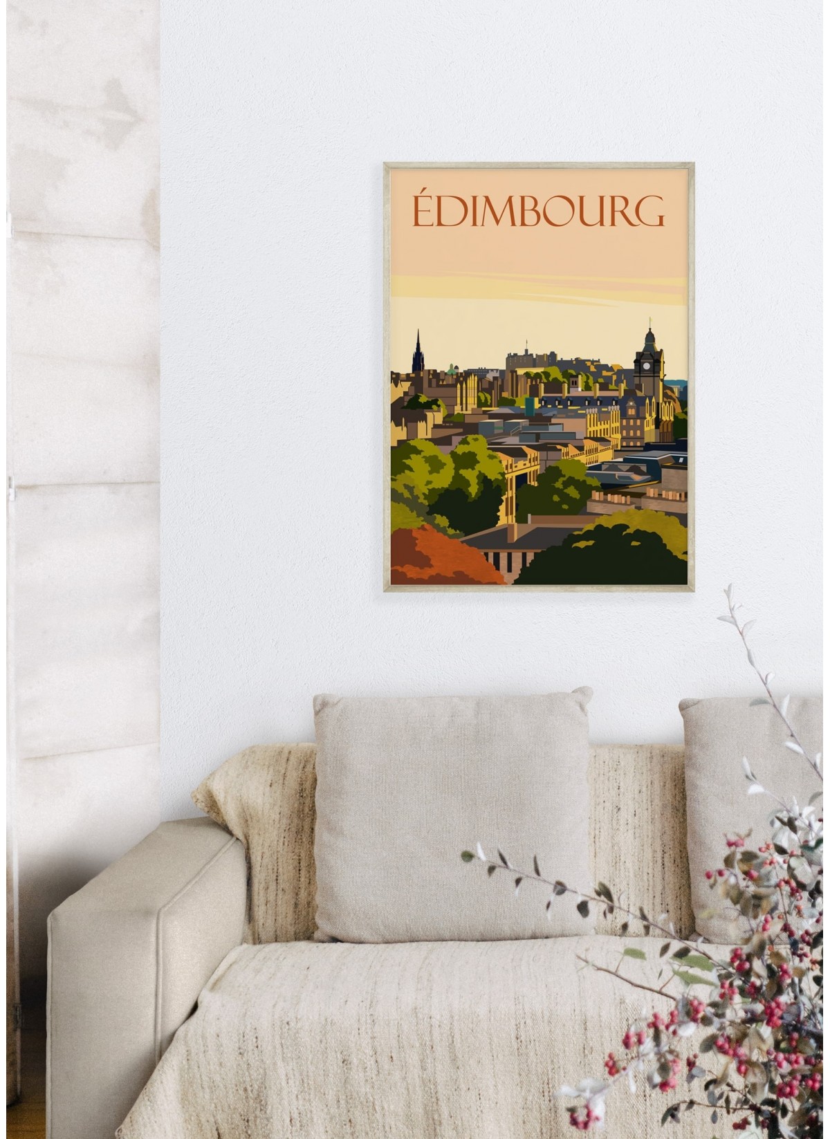 Affiche ville Édimbourg