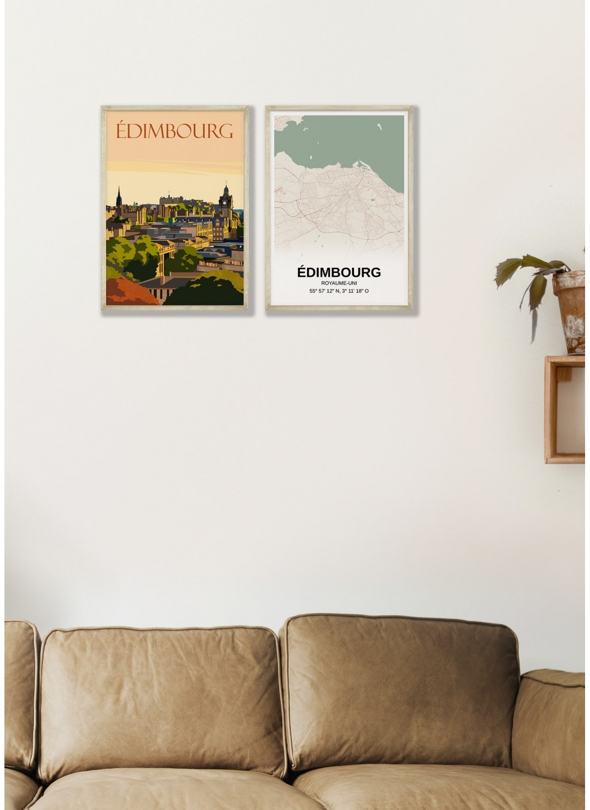 Affiche ville Édimbourg