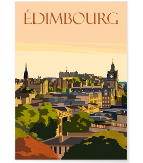 Affiche ville Édimbourg
