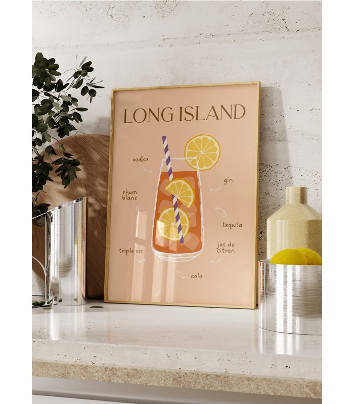 Affiche Cocktail Long Island 2