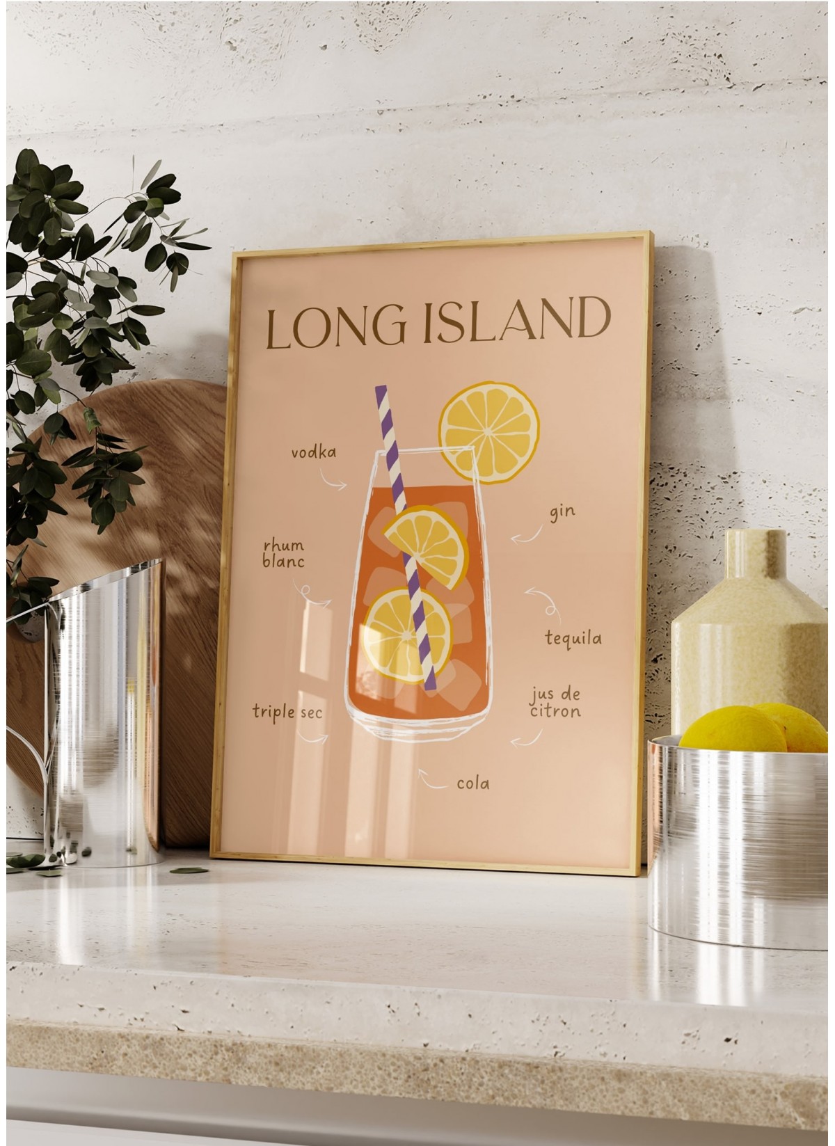 Affiche Cocktail Long Island 2